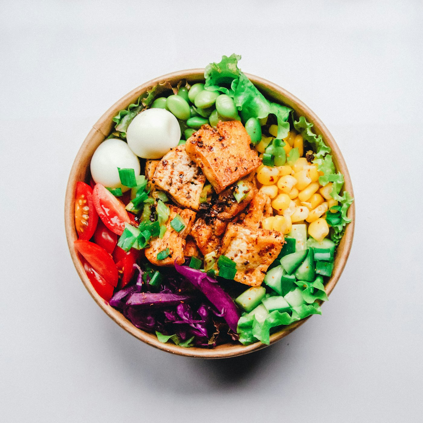 Miso Brown Rice Bowl with Ferment Blue & Poached Egg