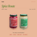Spice Route bundle: Canbo Adana Kraut and Xalapa Kraut, two raw spicy sauerkrauts